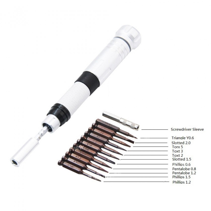 12 in 1 Precision Screwdriver Set Repair Tool for Mobile Phones iPad Tablet