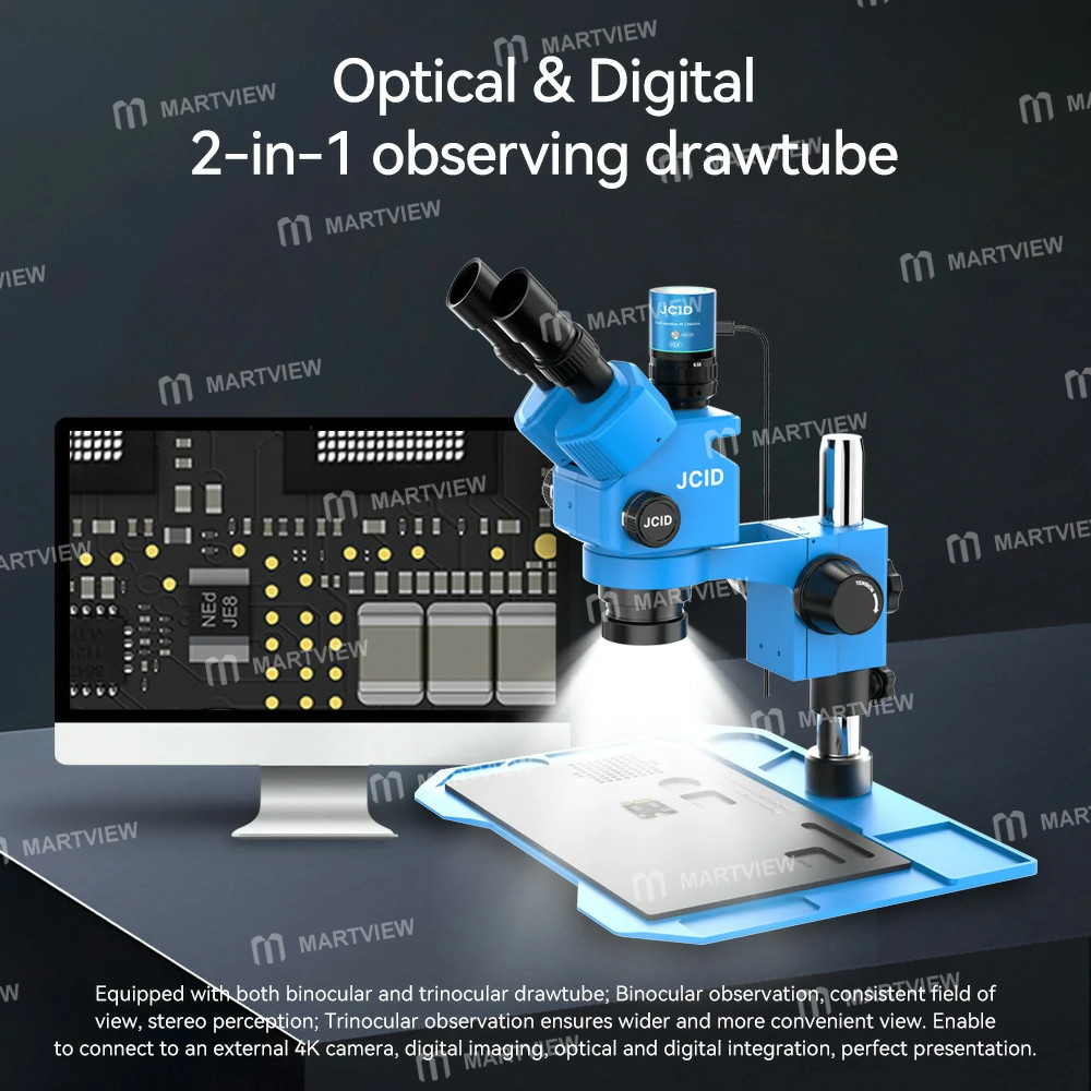 jcid m36560a-65-60x-continuous-zoom-trinocular-stereo-microscope-with-aluminum-alloy-base-4