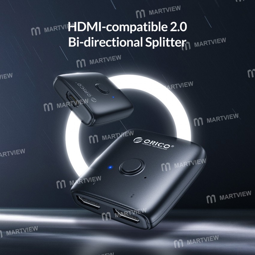 Orico HS2-A1 4K HD HDMI-compatible Bi-directional Audio Splitter for Computer/PS/TV Box