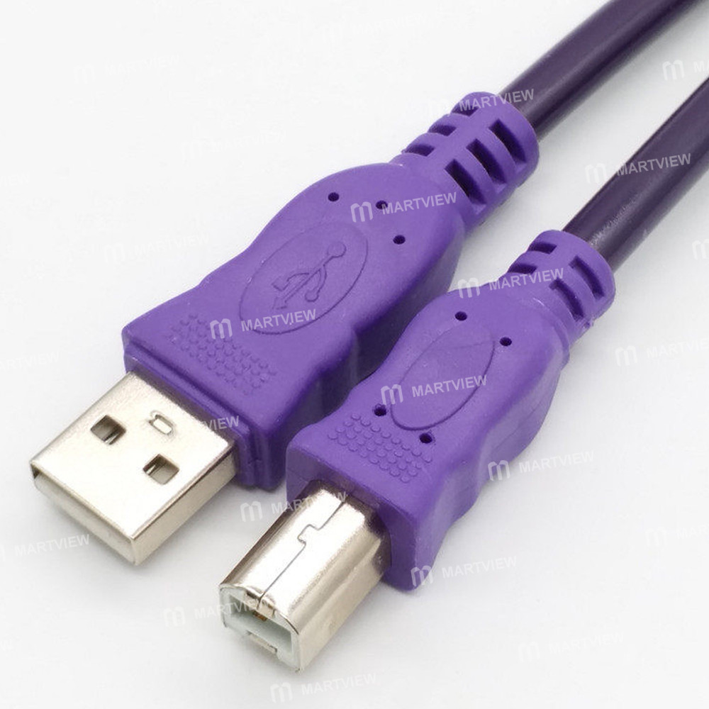 various sizes-purple-usb-20-to-square-ended-printer-cable-with-ferrite-ring-2