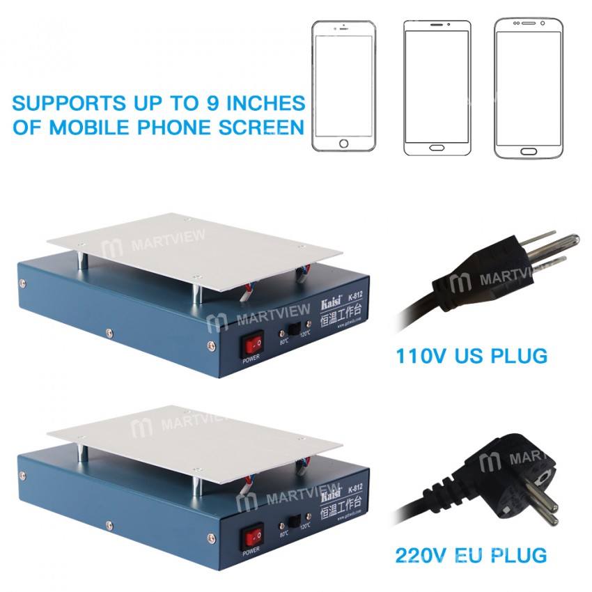 Kaisi K-812 / K-816 LCD Screen Separator Heating Platform