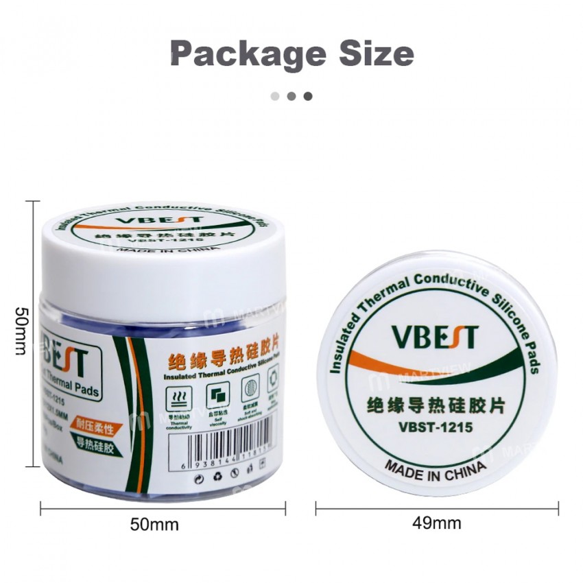 vbst 1215-12x12x15mm-thermal-silicone-pads-for-mobile-phone-motherboard-chip-6