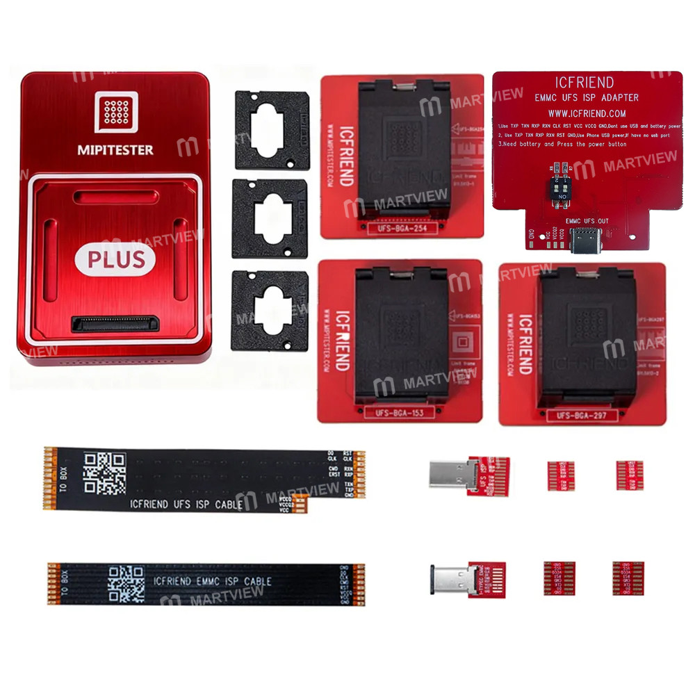 MiPi Plus Box + UFS153 + UFS254 + UFS297 + ISP Adapter + ISP Cable