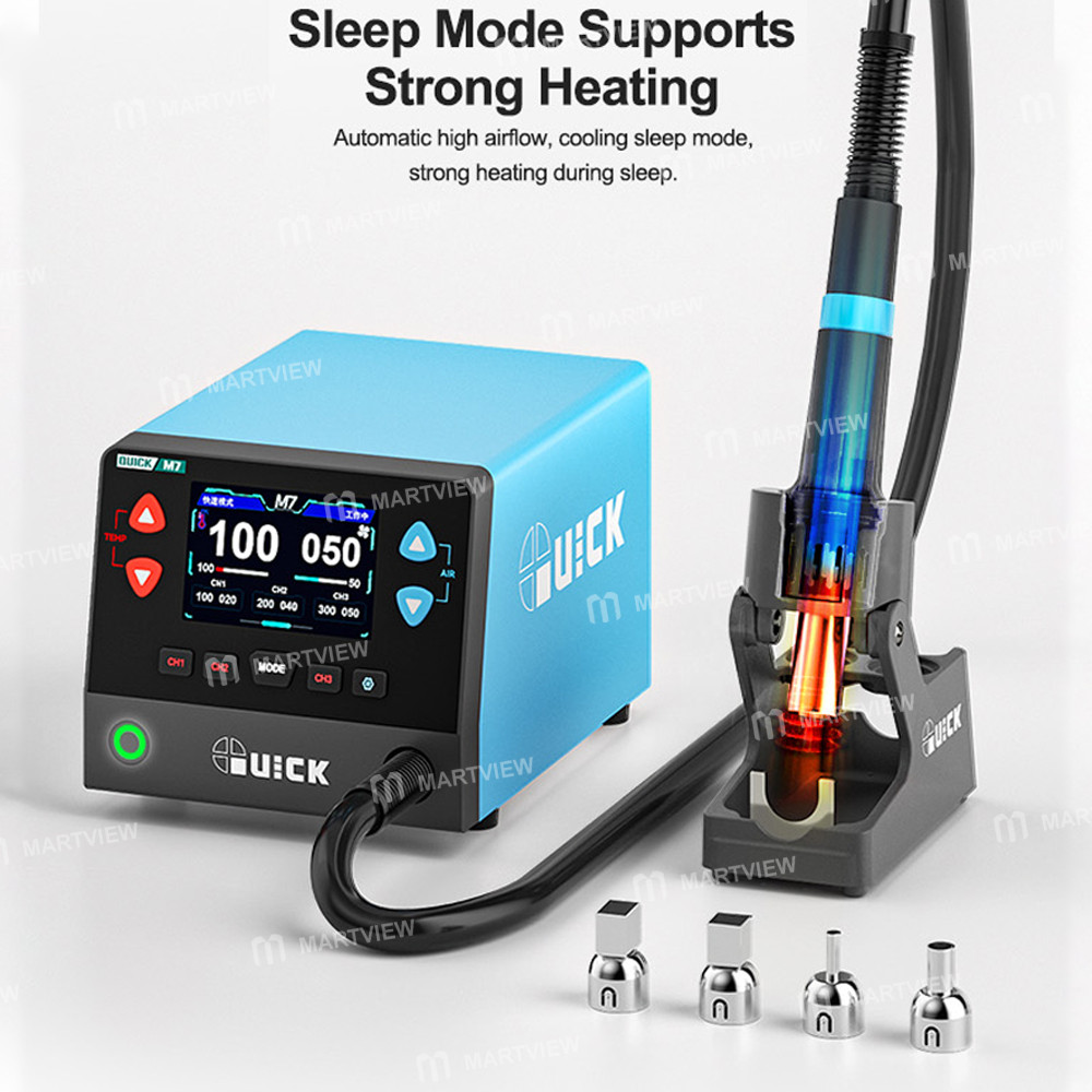 quick m7-1000w-9-channel-hd-digital-display-intelligent-hot-air-gun-desoldering-station-11