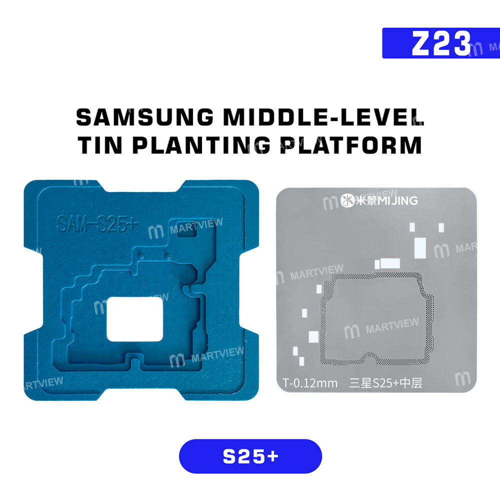 mijing z23-middle-level-tin-planting-bga-reballing-platform-set-for-samsung-galaxy-s20-to-s25-series