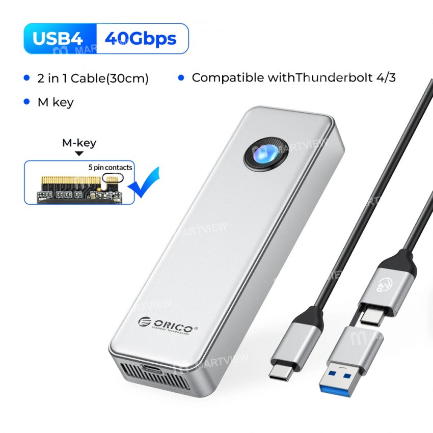 orico oum2-u4-type-c-rgb-usb4-40gbps-m2-nvme-ssd-enclosure-with-cooling-fan-2