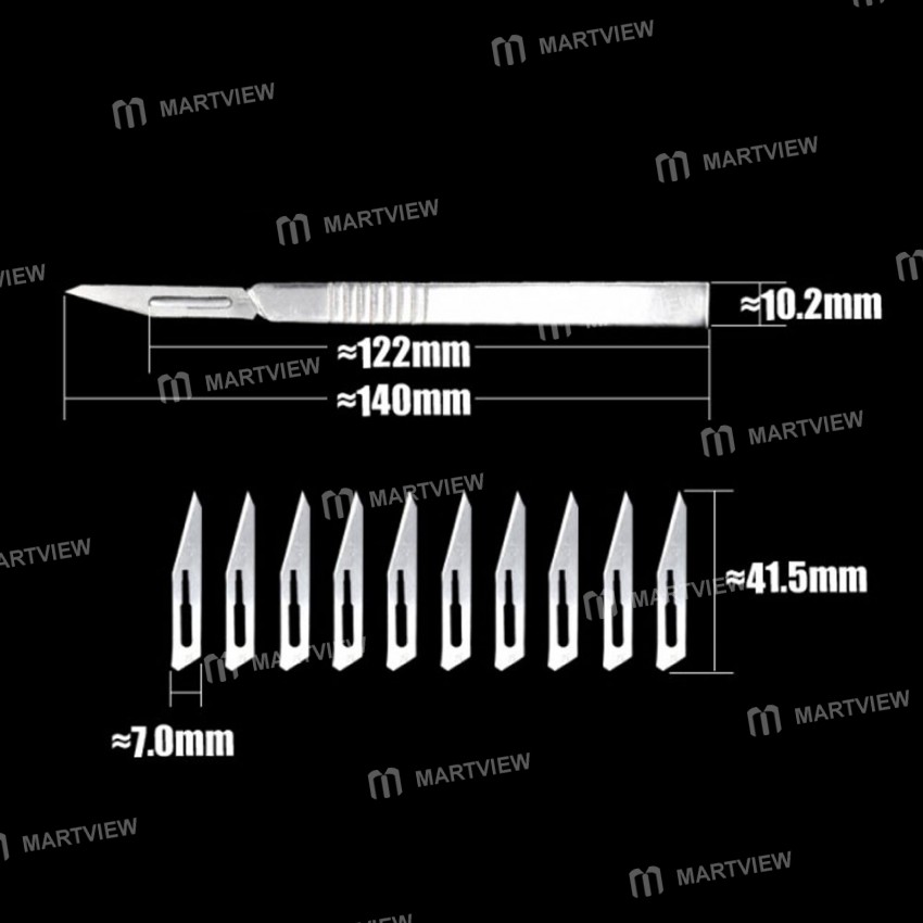 Super-Hard Stainless Steel Surgical Blades Cutter Knife