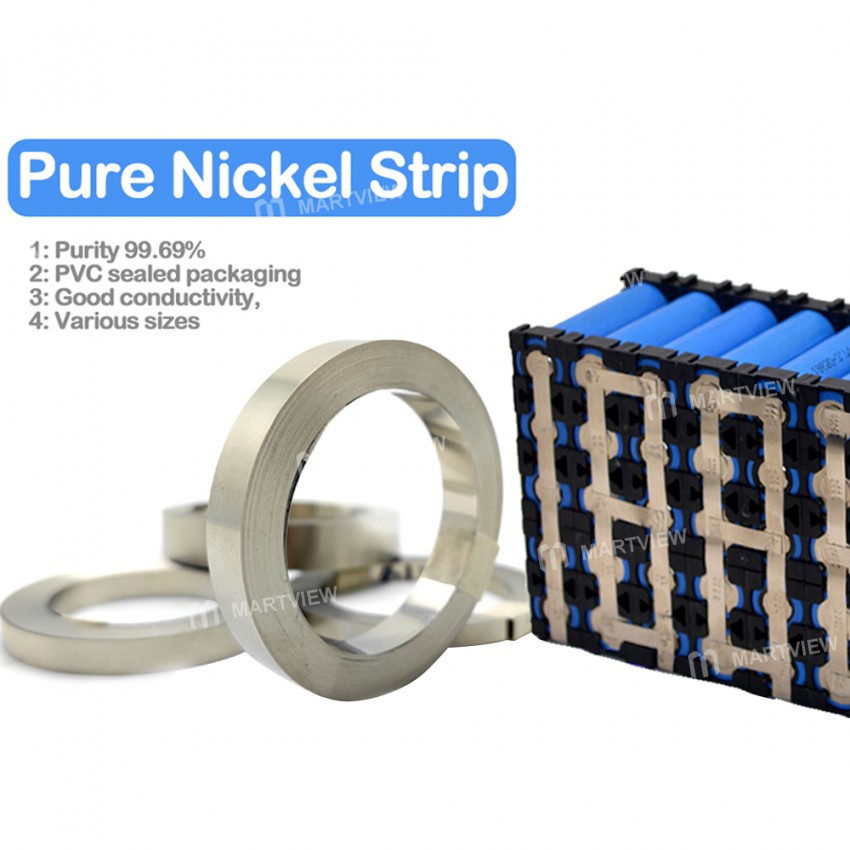 18650/21700 Lithium Ion Battery Low Internal Resistance Pure Nickel Connecting Piece - 10 Meter