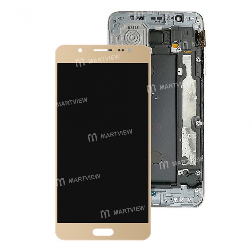 TFT LCD Display Touch Screen Digitizer Assembly Replacement for Samsung Galaxy J7 2016 J710F - Gold