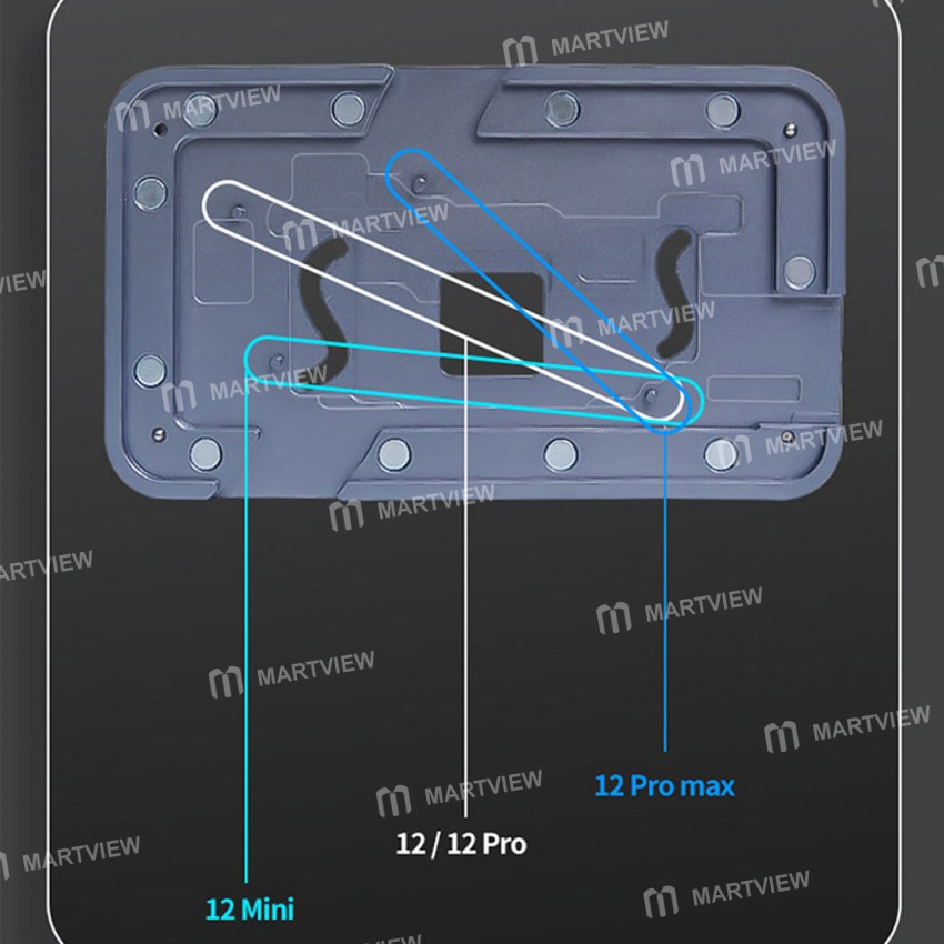 TuoLi TL-19A 10in1 BGA Mid-level Motherboard Reballing Stencil Platform for iPhone X - 12 Pro Max