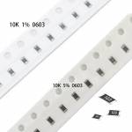 SMD Chip Resistor 0603 10K Ohm 1% 5% Resistance - 100pcs