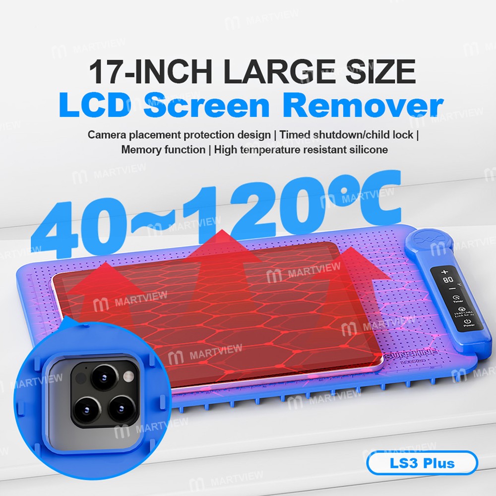 sunshine ls3-plus-17-inch-lcd-screen-intelligent-temperature-control-heating-stage-separator-pad-7