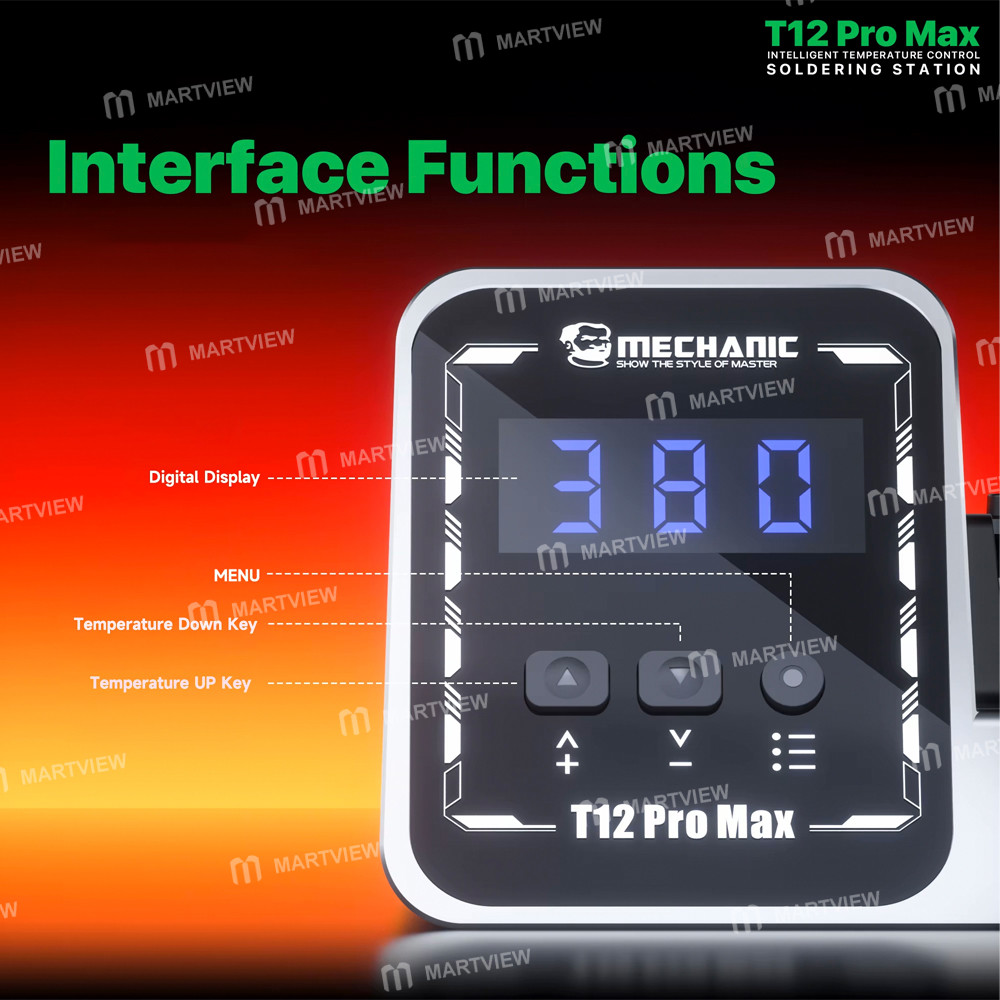 mechanic t12-pro-max-120w-pid-intelligent-temperature-control-soldering-station-with-t12-soldering-h