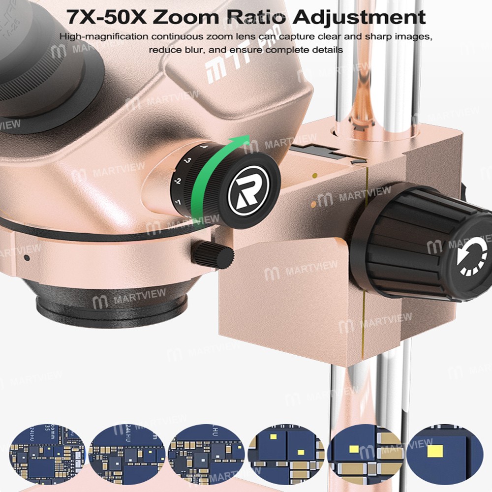 relife rl-m7t-pro-b11-7x-50x-continuous-zoom-colorful-trinocular-hd-stereo-microscope-10