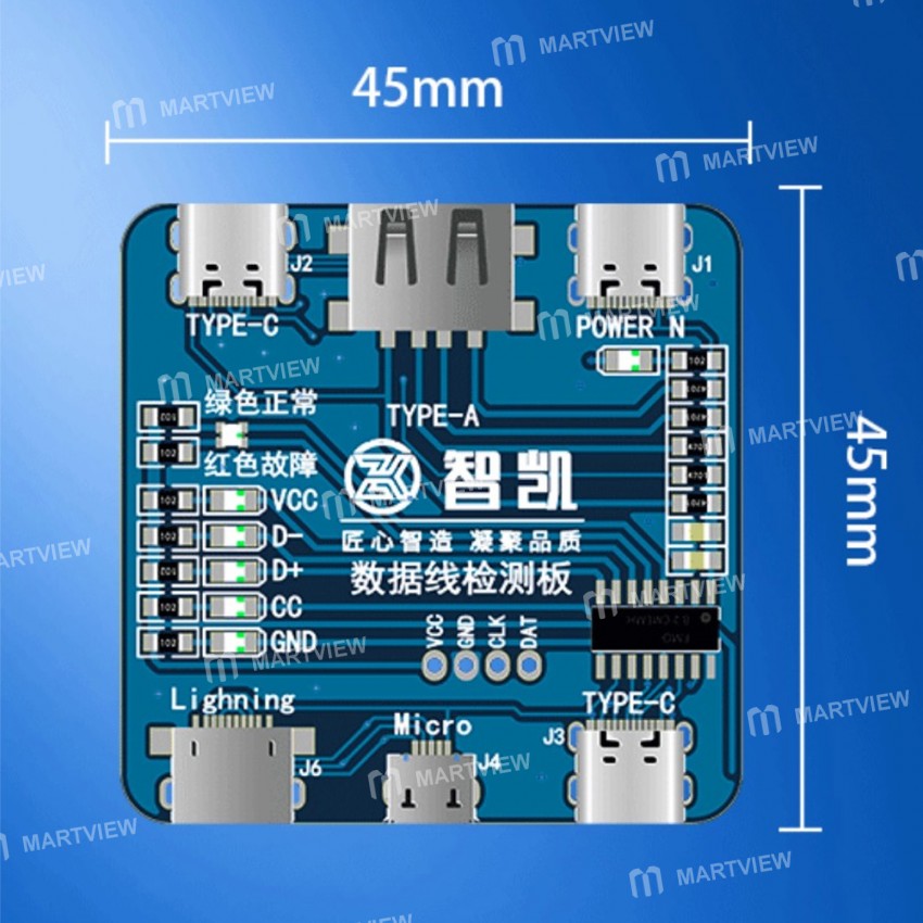 zhikai usb-data-cable-on-off-detection-test-board-for-lightning-micro-type-c-data-cable-testing-3