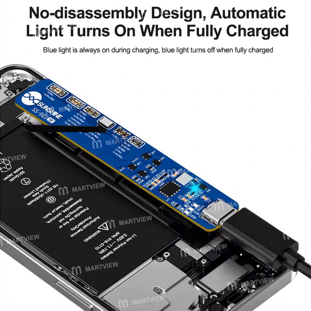 sunshine ss-903-se-battery-charging-activation-board-for-iphone-8-to-16pro-max-se2-se3-8