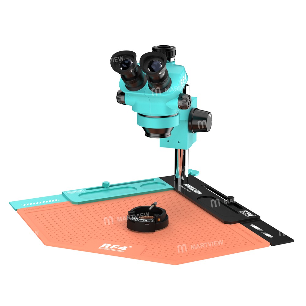 rf4 rf-7050tv-v2-7x-50x-synchronous-zoom-trinocular-stereo-microscope-with-rf-v2-work-mat-6