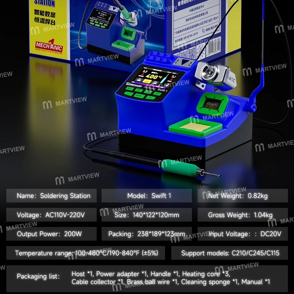 mechanic swift-1-intelligent-precision-constant-temperature-digital-display-soldering-station-7