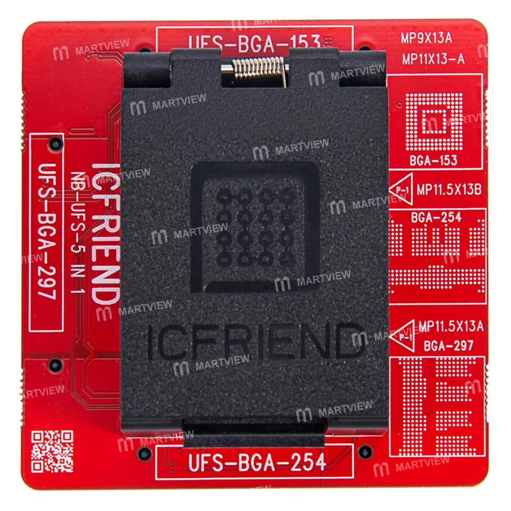 6 in 1 UFS (Simplfied) BGA153 BGA254 BGA297 ICFriend Socket for Easy Jtag Plus Box