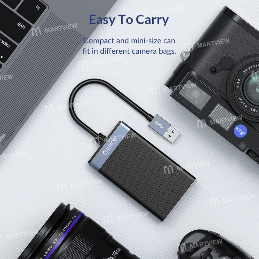 Orico CL4T 4-in-1 Universal USB/Type-C Card Reader for SD/TF/CF/MS Memory Smart Card