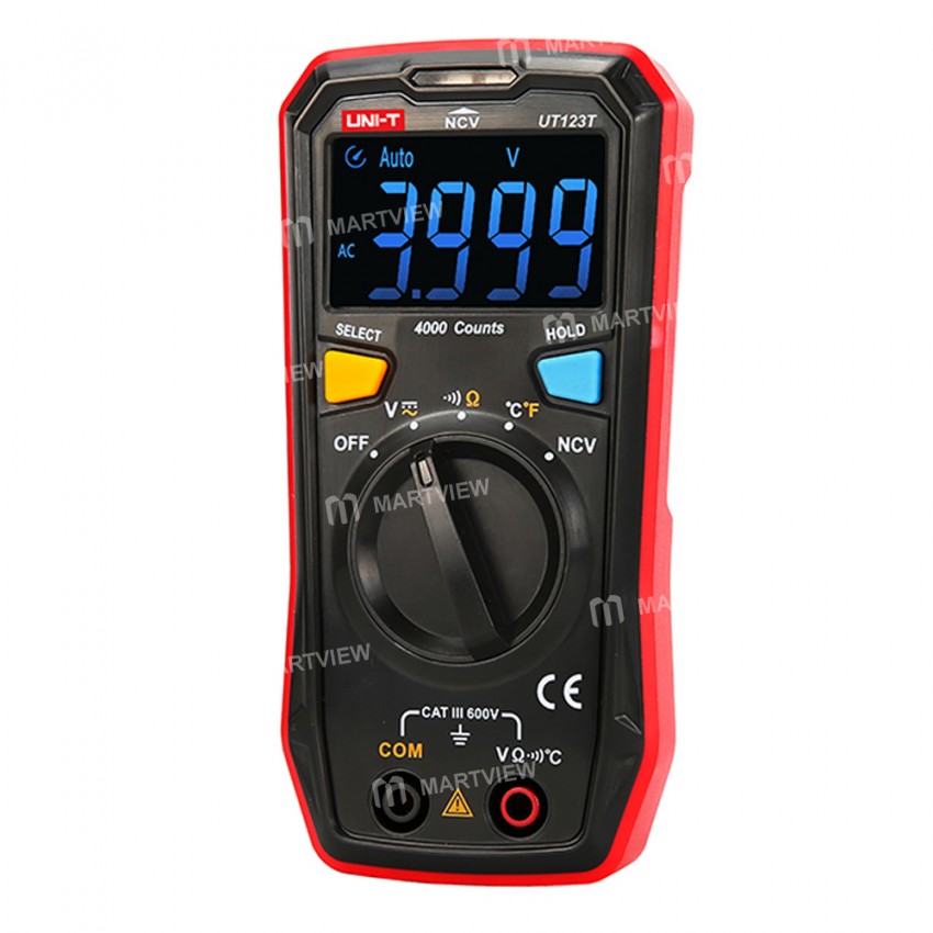 UNI-T UT123T Residential NCV Detection Mini Digital Multimeter with Color Screen