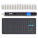 JAKEMY JM-Y04 25-in-1 Rechargeable Electric Screwdriver Set with Bits and Magnetic Measuring Mat