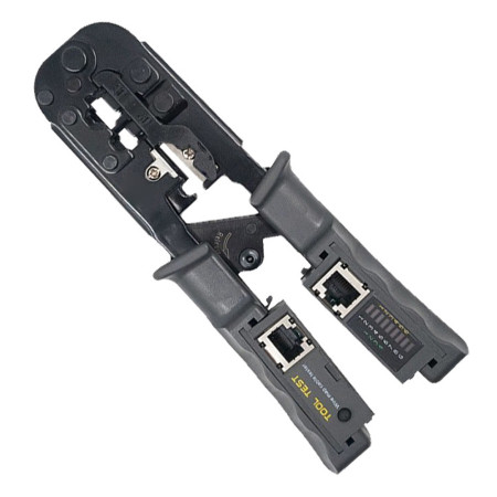 Multifunctional RJ45 Network Cable Crimper with Three-Purpose Tester for 4P / 6P / 8P Network Cable Crimp