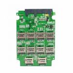 10 Ports Micro SD TF Memory Card to SATA SSD Adapter SATA Converter