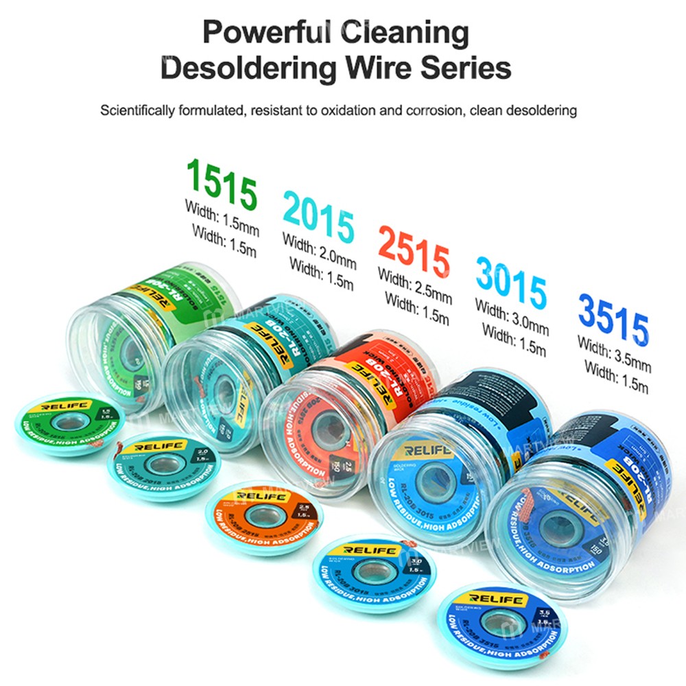 relife rl-20b-15m-low-residue-fast-cleaning-strong-desoldering-wire-10