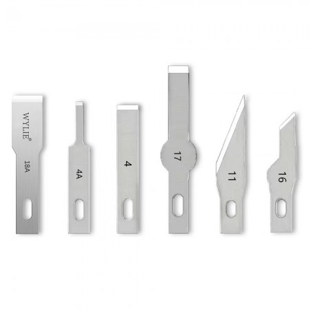 Wylie Mobile Phone Motherboard / IC / Rear Cover Glass Spade Degumming Blades - 200Pcs