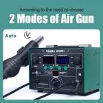 Yihua 862BD+ High Power Digital Display Hot Air Gun Soldering Station for Phone PCB Repair