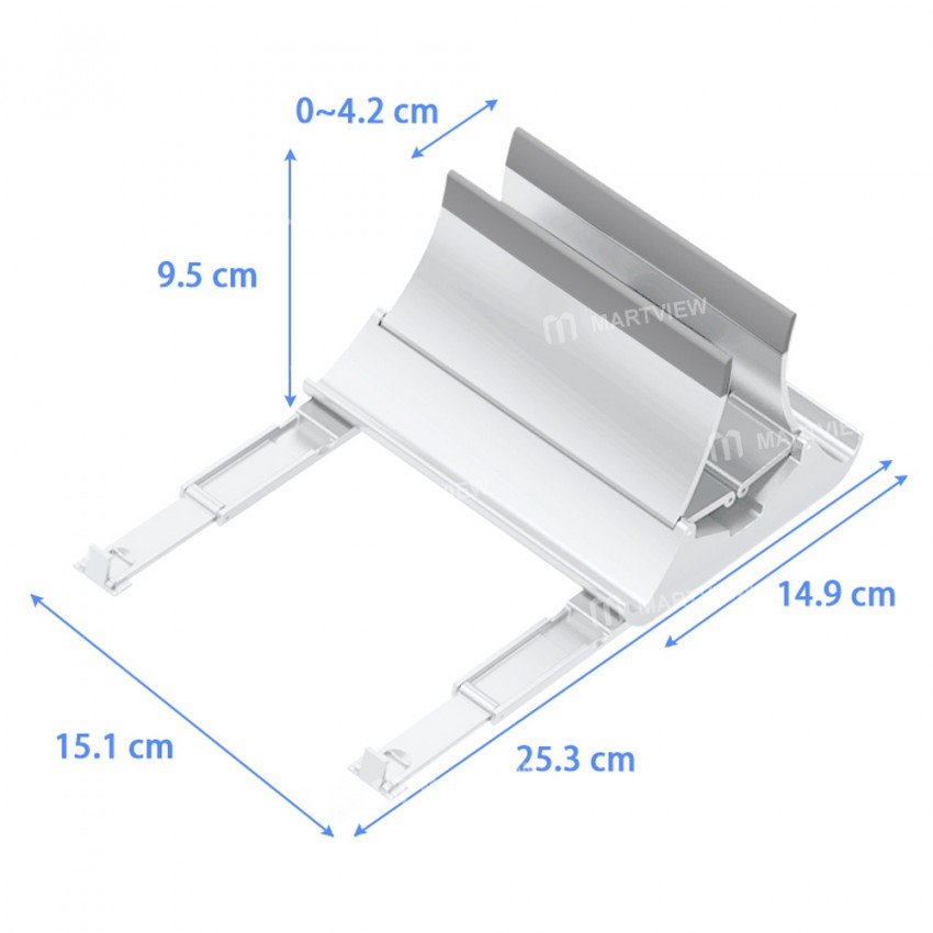 Heat Dissipation Non-slip Silicone Gravity Laptop Vertical Holder for MacBook/Surface/iPad