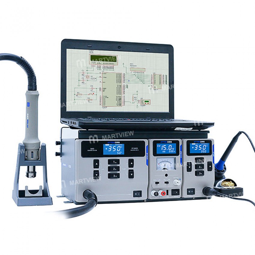 Atten MS-300 3 in 1 Soldering Rework Station Maintenance System with Electric Soldering iron Station
