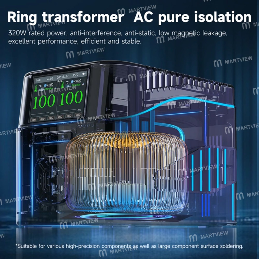 aixun t400-320w-smart-soldering-workstation-for-pcb-soldering-repair-4