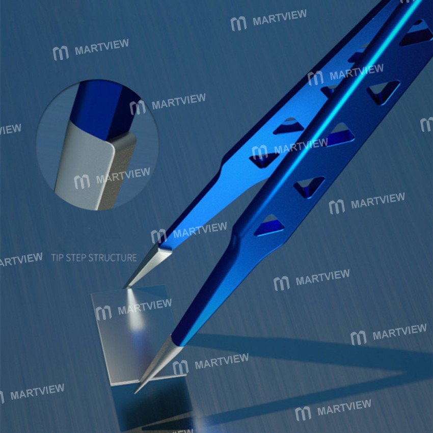 Mechanic Aac-14 Non-magnetic High Hardness 8 Hollows Heat-dissipating Stainless Steel Precise Tweeze