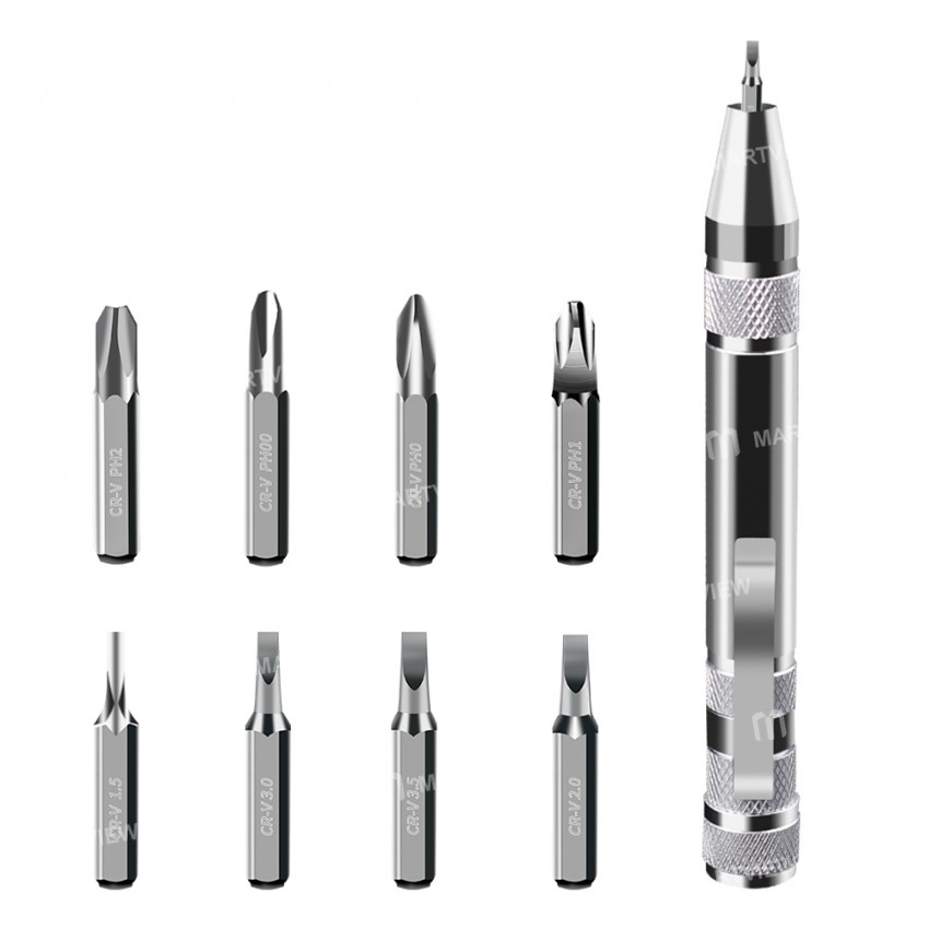 8-in-1 Portable Precision Multifunction Slotted Cross-Shaped Magnetic Screwdriver