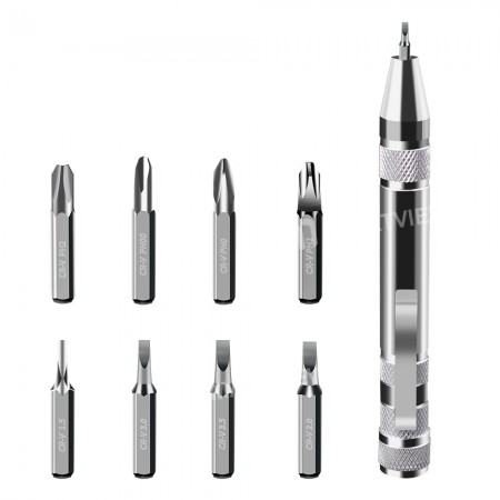 8-in-1 Portable Precision Multifunction Slotted Cross-Shaped Magnetic Screwdriver