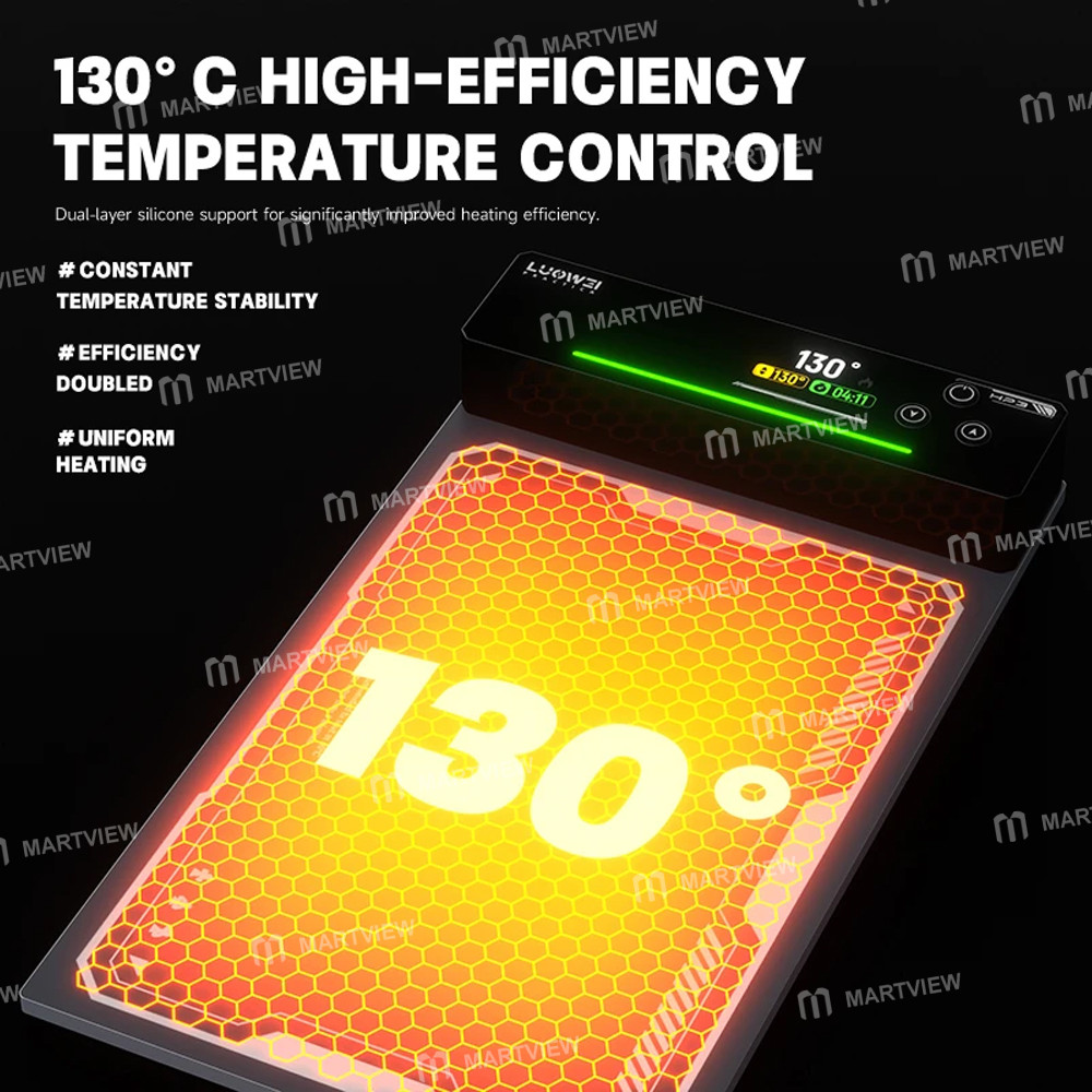 luowei lw-hp3-12-inch-lcd-screen-heating-separation-soft-silicone-pad-3