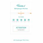 TuoLi 18*12cm HD / Matte Hydrogel Mobile Phone Protector Film for SS-890C Cutting Machine - 50Pcs