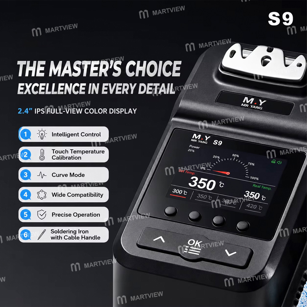 mryang s9-c210-linear-control-handle-180w-high-power-smart-soldering-station-3