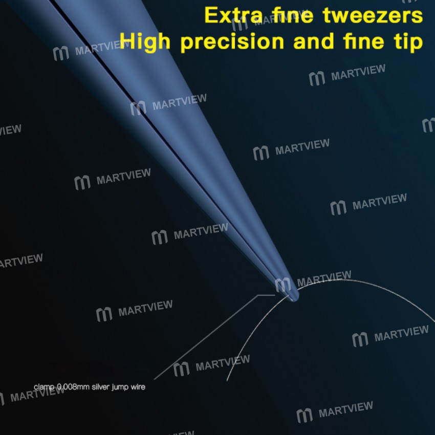 Mechanic Titanium Alloy Precise Anti Magnetic Tweezers Suitable for Circuit Flying Line Microphone M