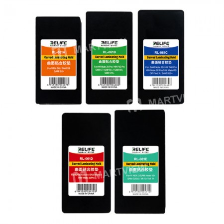 Relife RL-061 Multi-model Universal Precise Positioning Fit Curved Screen Laminated Rubber Mold