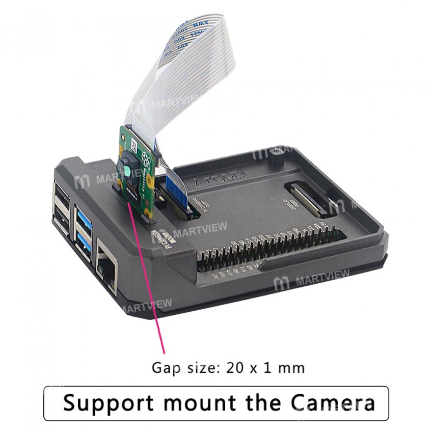 Argon NEO Sliding Magnetic Cooling Aluminum Alloy Shell for Raspberry Pi 4B