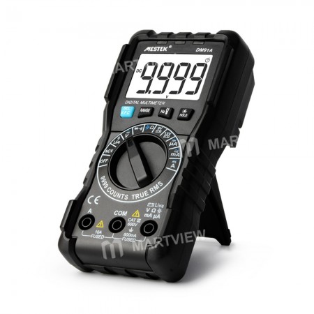 MESTEK DM91A Mini Digital Multimeter 9999 Count AC / DC Ammeter Voltmeter Ohm Voltage Meter HFE NVC Capacitance Tester