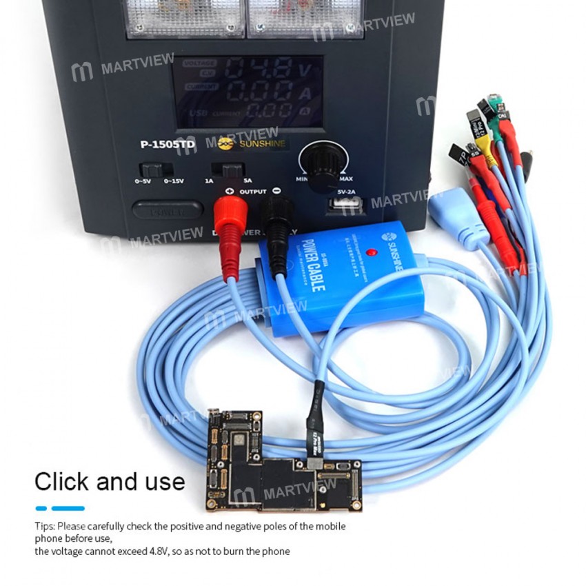 Sunshine SS-905A Dedicated Power Supply Boot Activation Cable for iPhone 5 - 12mini