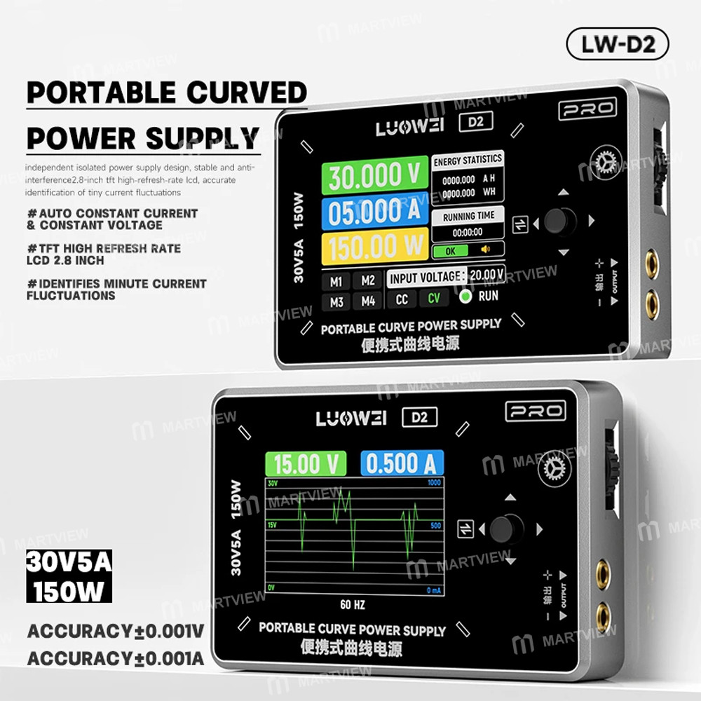 luowei d2-auto-constant-current-constant-voltage-portable-curved-power-supply-2