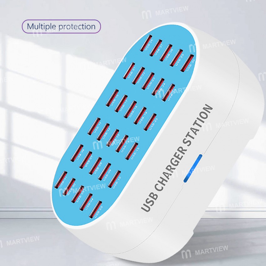 WLX-830 160W 30-Port Smart Charging Recognition USB Fast Charging Station