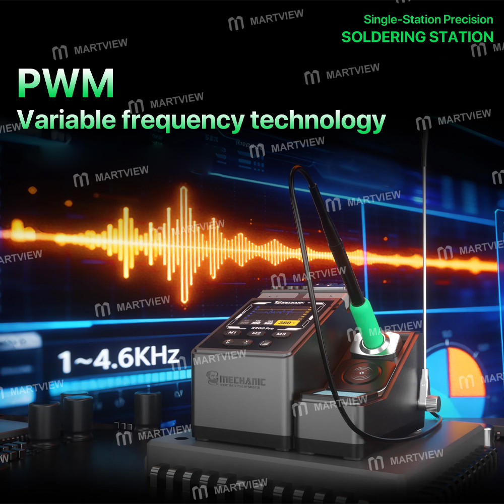 mechanic x200-pro-pen-style-smart-temperature-adjustable-single-station-precision-soldering-station-