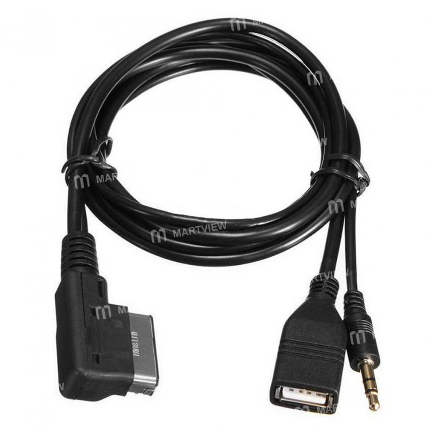 high quality-durable-car-mdi-ami-aux-usb-audio-converter-cable-1
