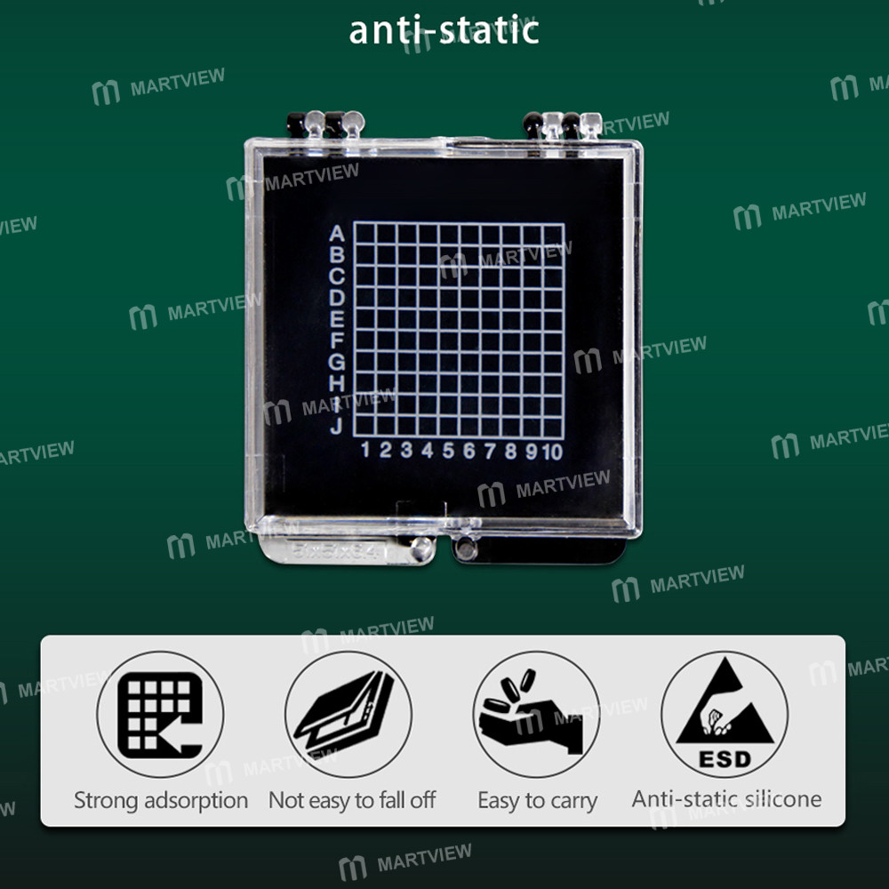 bst r760-mini-anti-static-transparent-self-adsorbing-chip-plastic-box-for-cpu-component-storage-7